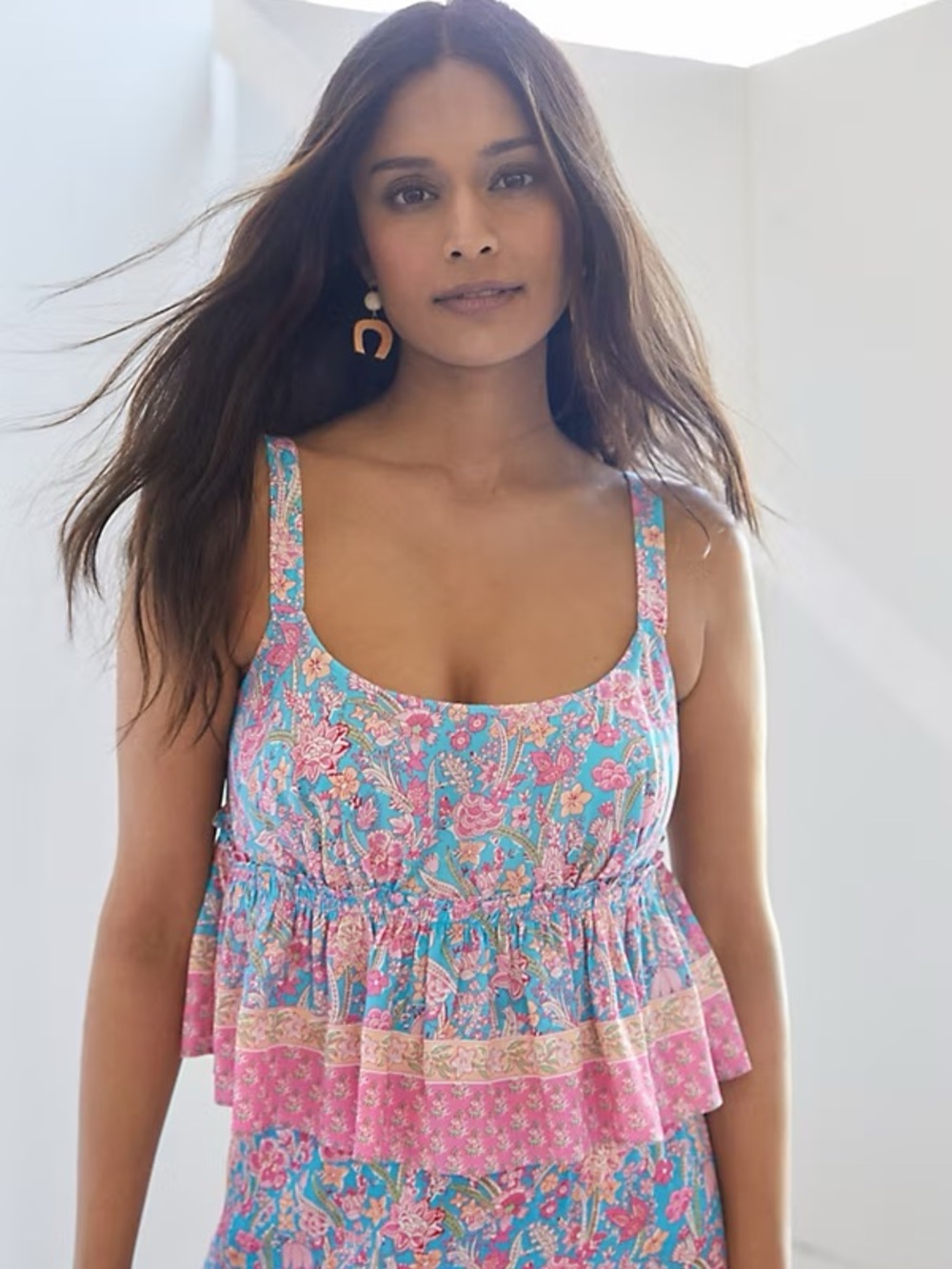 Anthropologie Floral Top and Skirt - L & MP
